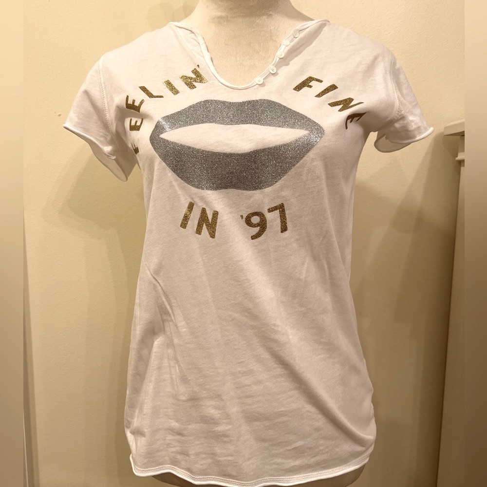 Zadig & Voltaire Feelin’ Fine in ‘97 Tee Shirt Size Small